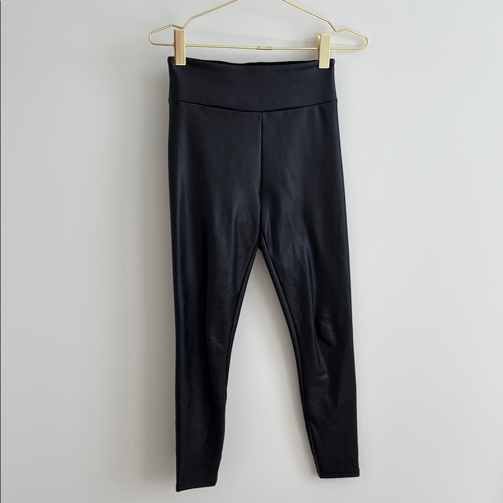 Abercrombie Black Vegan Leather Leggings
